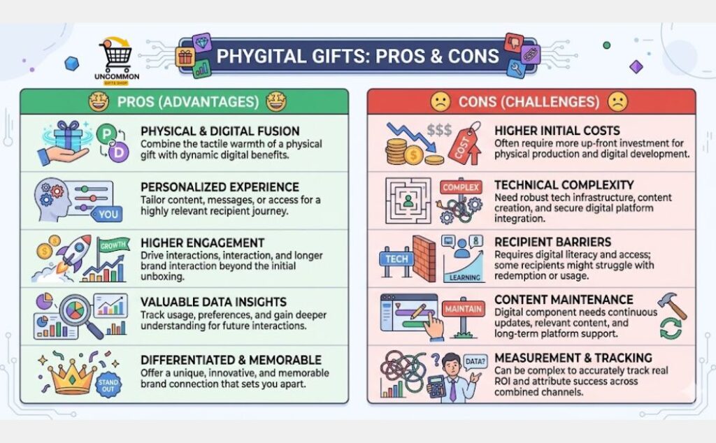 Phygital Gifts Pros and Cons Concepts