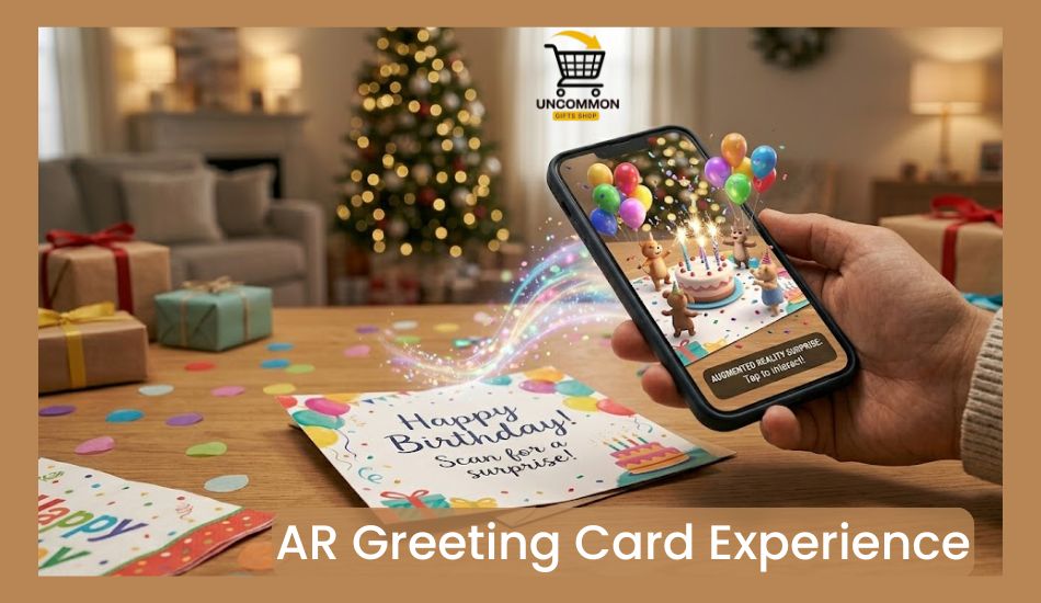 Phygital Tech Gift Ideas AR Greeting Card Experience