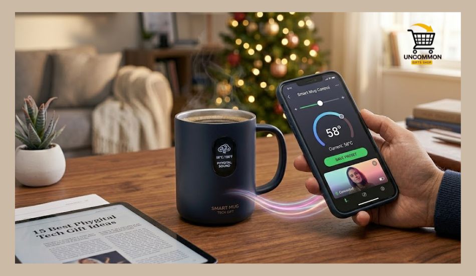 Phygital Tech Gift Ideas Smart Mug with App Connection