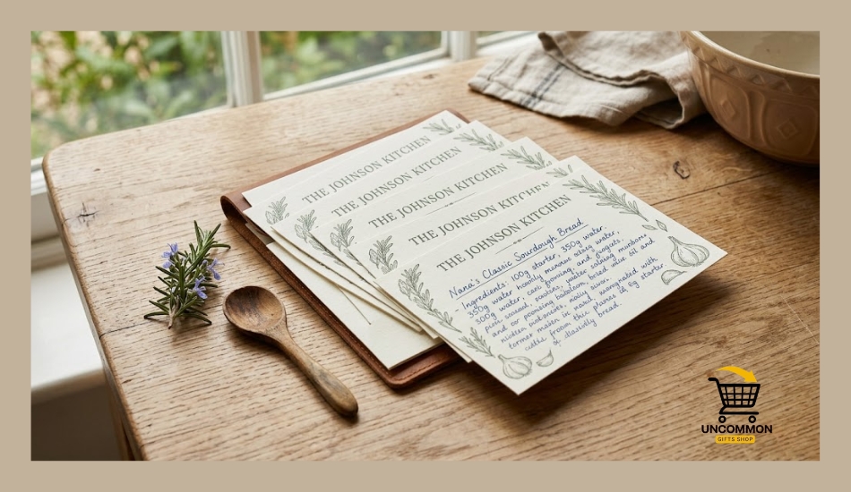 Last Minute Personalized Gifts Recipe Card Set