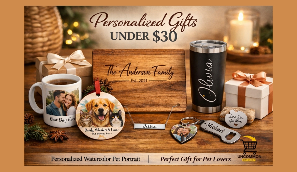 personalized gifts under $30