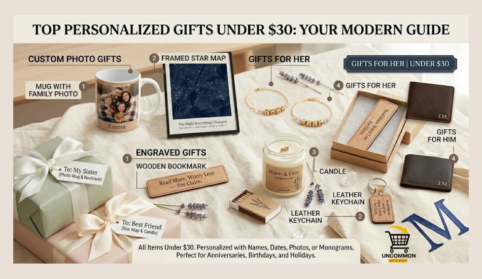 Personalized Gifts Under $30
