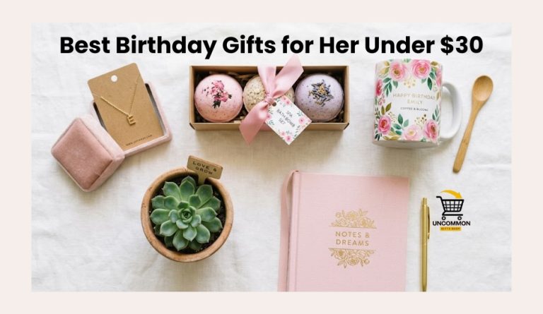 Best birthday gifts for her under $30 flat lay
