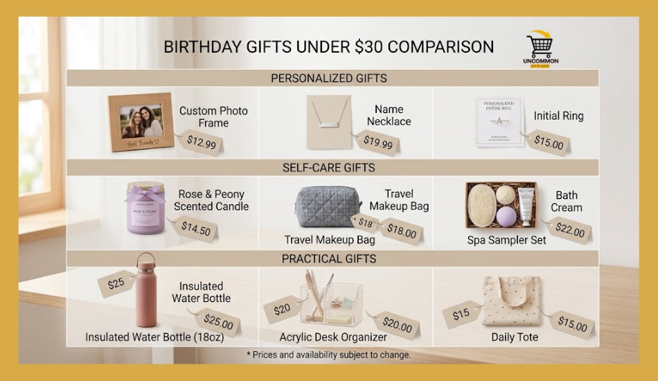 Best Birthday Gifts for Her Under $30